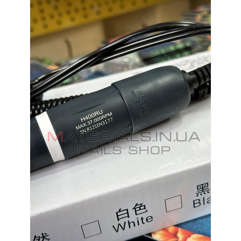 Змінна ручка мікромотор Strong MAX H400RU, 37000 об/хв. (Чорна)