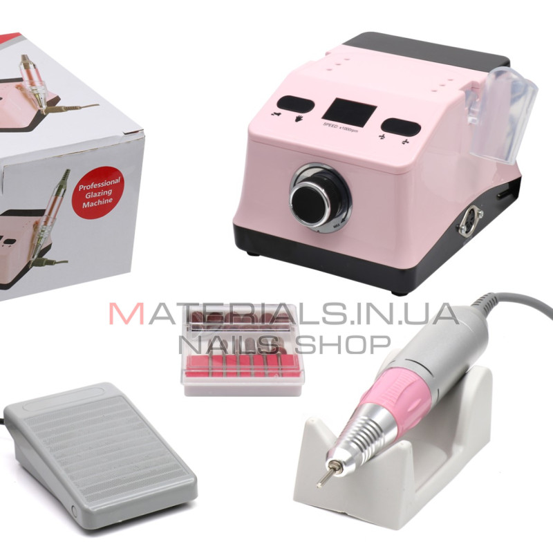 Фрезер Nail Drill Pro ZS-718, 35000об, 70Вт, Рожевий