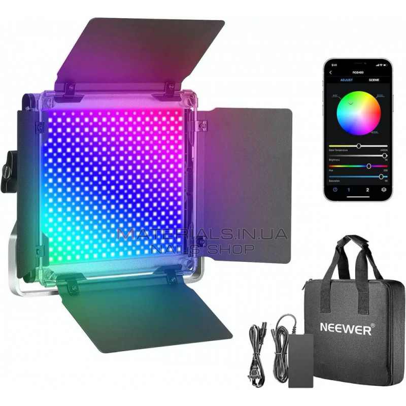 Лампа видеосвет LED NEEWER NL480S RGB 28W LED 480pcs CRI 95+