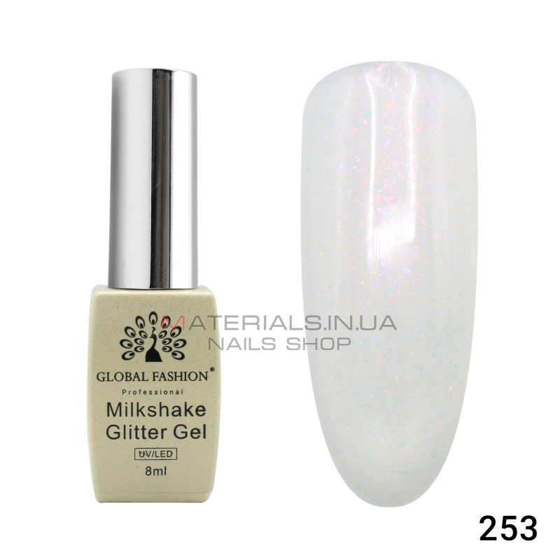 Гель лак Milkshake Glitter 8 мл, 253