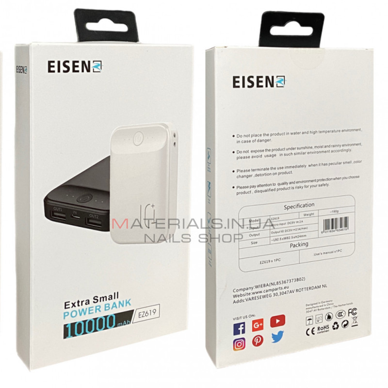 Power Bank 10000 mAh — Eisen EZ619 Power Bank 10000 mAh — Eisen EZ619