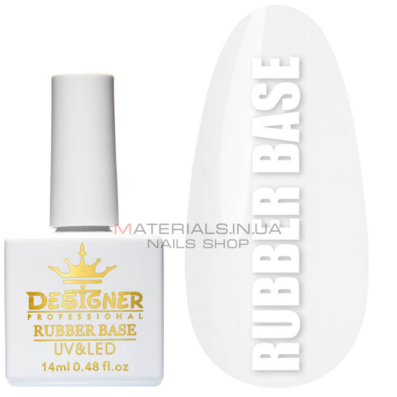 Базове каучукове покриття Rubber Base Designer Professional, 14 мл Базове каучукове покриття Rubber Base Designer Professional, 14 мл