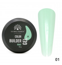Гель для моделювання нігтів 50 г, Color Builder Gel 01-Mint