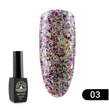 Гель лак Global Fashion Shiny (Пестрота), 8 мл, 03