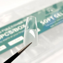 Типси гелеві Soft Gel Tips, 600 шт., Балерина короткі