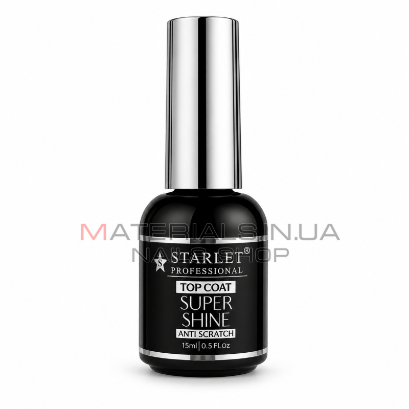 Top Coat Super shine anti scratch Starlet professional, 15мл
