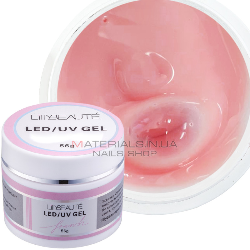Гель Lilly Beaute Natural Pink 4 56 г рожевий