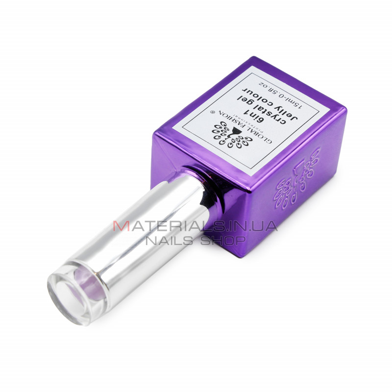Гель для нарощування 6 in 1 crystal gel jelly colour, 15 мл, 6606