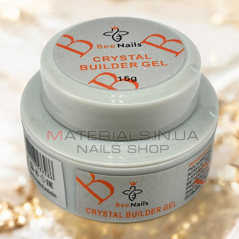 Crystal builder gel Bee Nails, Clear, 15г