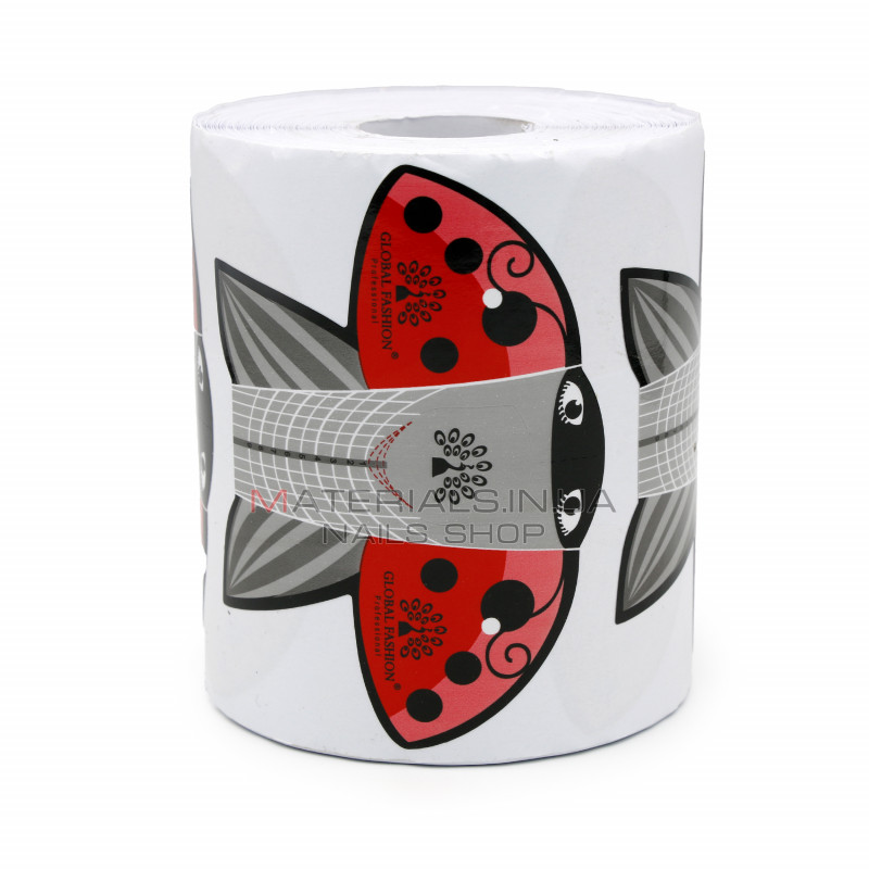 Форми одноразові (300 шт. в рулоні) 'Сонечко' (паперове) для моделювання та нарощування нігтів