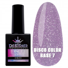 Светоотражающее базовое покрытие №7 (Фуксия), 9 мл. - Disco Color Base Дизайнер