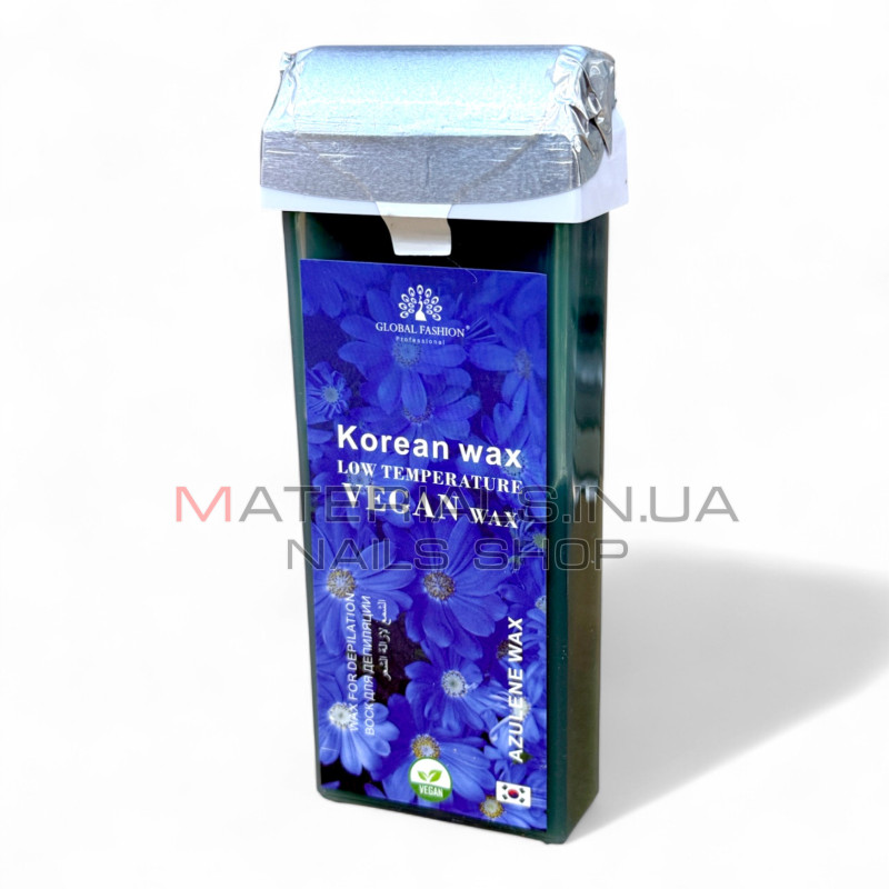 Віск у касеті для депіляції Korean Wax Global Fashion, низькотемпературний, Азулен