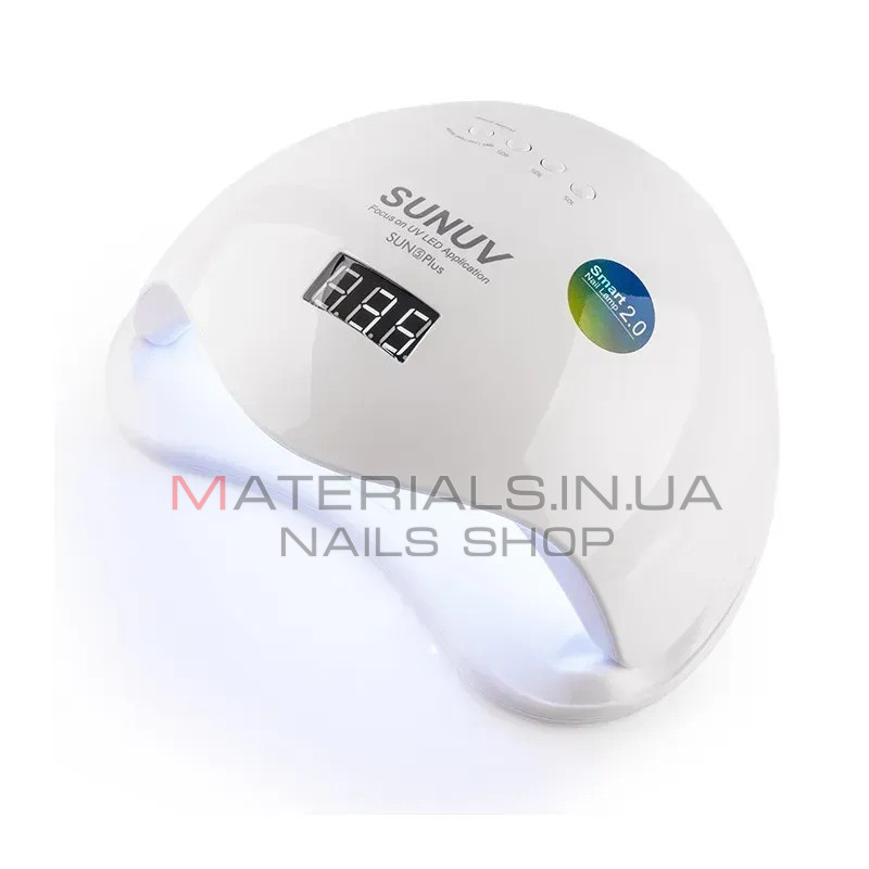 LED UV Лампа SUN 5 plus 48W White для манікюру (Оригінал)