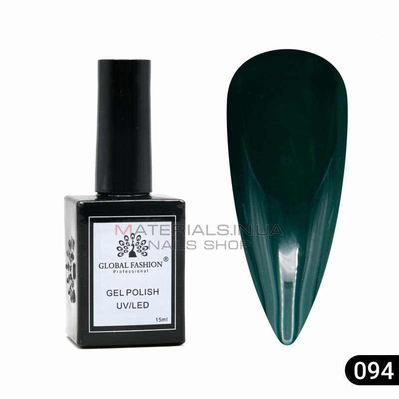 Гель лак Global Fashion, Gel polish 15 ml, 94