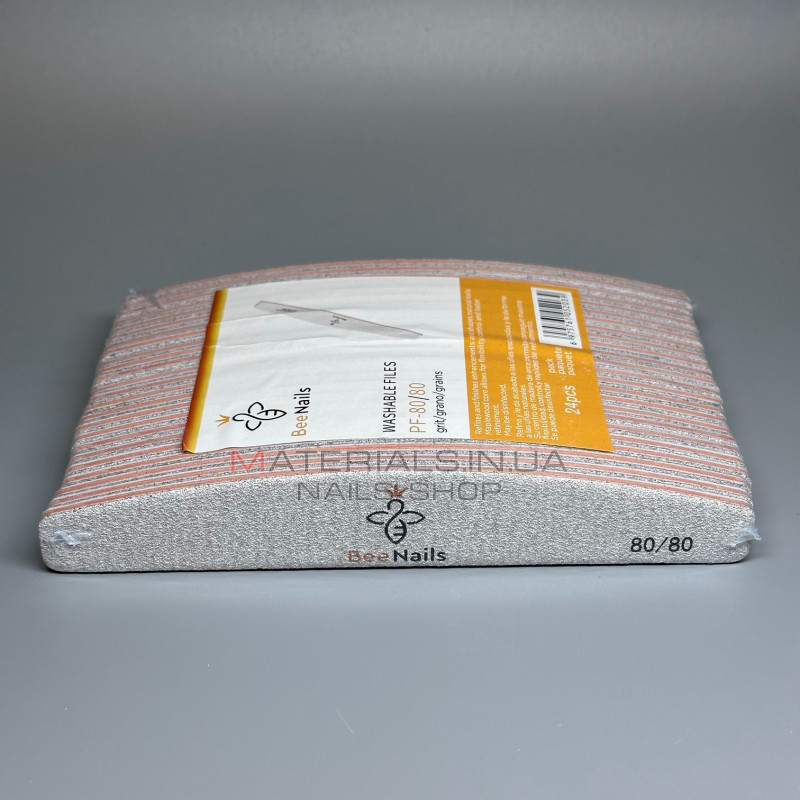 Упаковка пилок Bee Nails - серая, лодочка 80/80 грит (24шт) Упаковка пилок Bee Nails - серая, лодочка 80/80 грит (24шт)