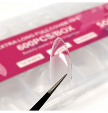 Типси гелеві Soft Gel Tips, 600 шт., Мигдаль короткі