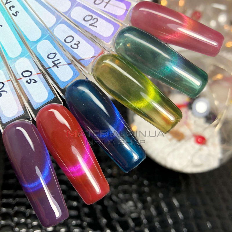 Гель лак котяче око вітражне 8 мл, Stained glass cat eyes 04 Гель лак котяче око вітражне 8 мл, Stained glass cat eyes 04