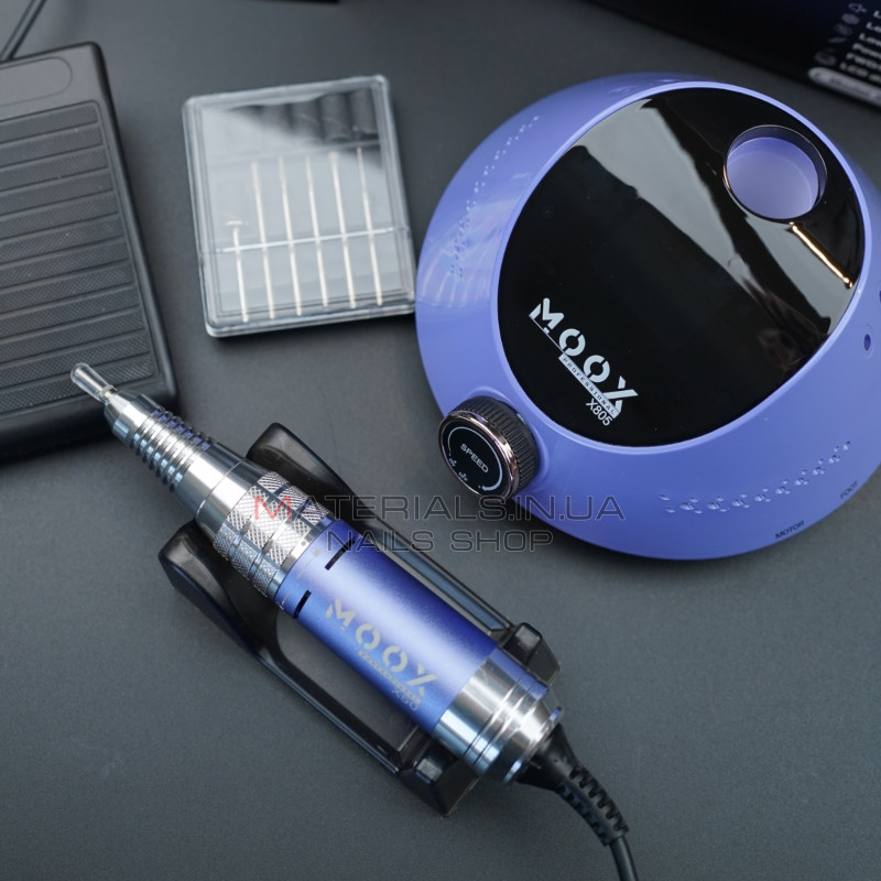 Фрезер Мокс X805 (Purple) на 55 000 об./мин. и 80W. для маникюра и педикюра Фрезер Мокс X805 (Purple) на 55 000 об./мин. и 80W. для маникюра и педикюра