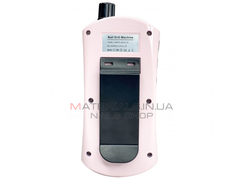 Фрезер для манікюру на рожевий акумуляторі 35000 оборотів Nail Drill ZS 237 портативний манікюрний фрезер 60W