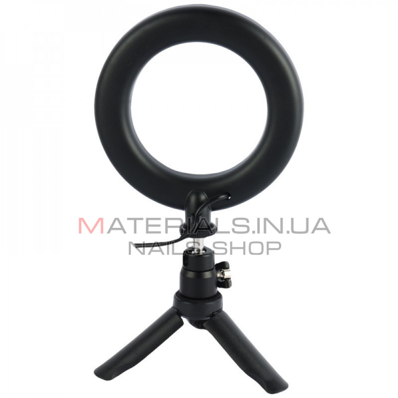 Кільцева LED-лампа Earldom ET-ZP29, 16 см, 6″ + штатив Tripod (0,9 м) з тримачем + пульт ДК