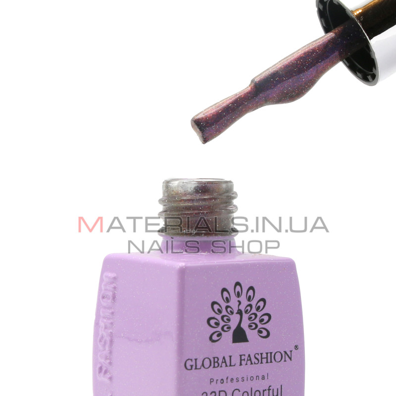 Гель лак кошачий глаз 32D Chameleon Disco, Global Fashion 8 мл №270