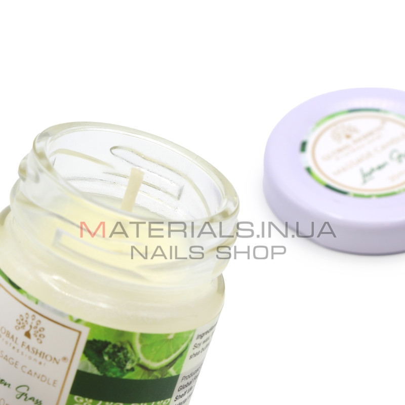 Масажна свічка Global Fashion, 30 ml, Lemon Grass
