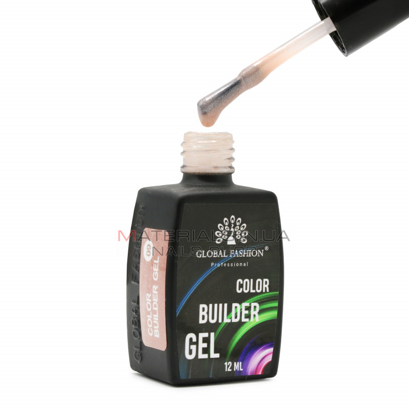 Кольоровий гель для нігтів Color Builder Gel 12 мл, 09 Кольоровий гель для нігтів Color Builder Gel 12 мл, 09