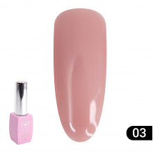 Кольорова френч база для гель лаку Global Fashion, Color French Base Coat 8 мл, 03