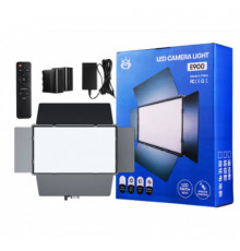 Лампа видеосвет LED E900 with display 30x17 cm 896 Lights 3000K-6500K Remote (от сети и акб)