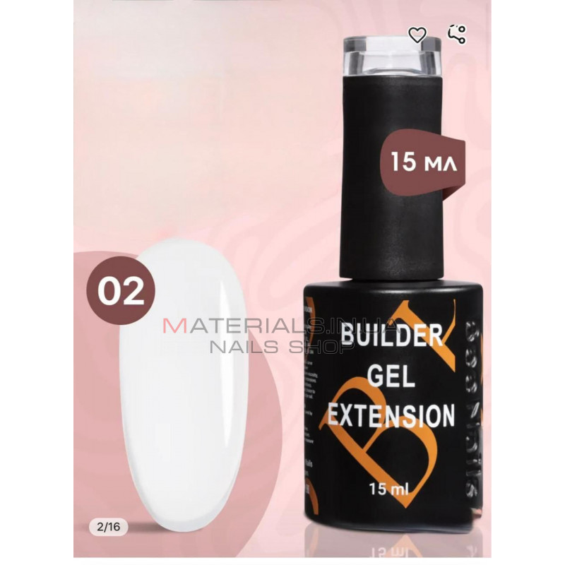Гель для наращивания Builder Gel Extension Bee Nails 15 мл, 02 Гель для наращивания Builder Gel Extension Bee Nails 15 мл, 02