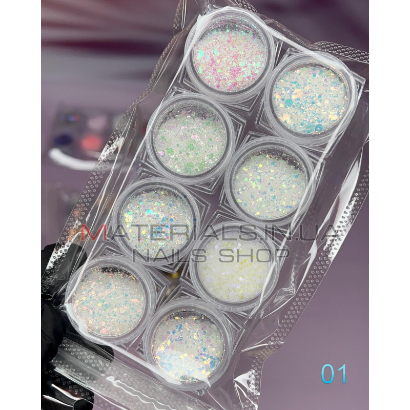 Набор декора для дизайна ногтей Starlet Professional, 10шт, №01