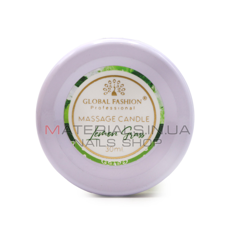 Масажна свічка Global Fashion, 30 ml, Lemon Grass