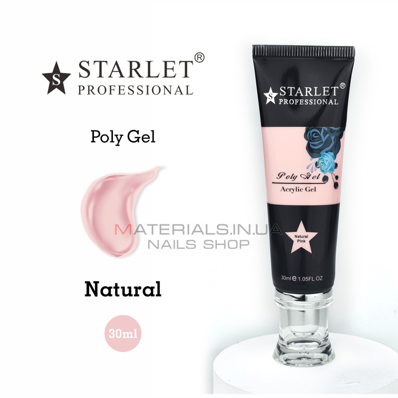Полигель Starlet Professional 30 мл Natural Pink Полигель Starlet Professional 30 мл Natural Pink