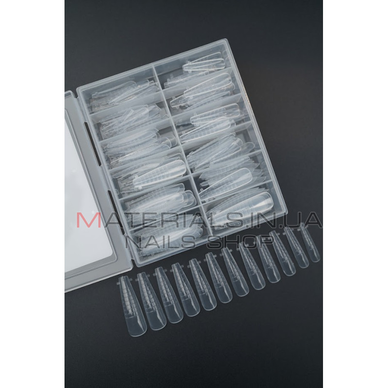 Верхні форми Дизайнер F3 Ballerina long - Polygel Nail Forms