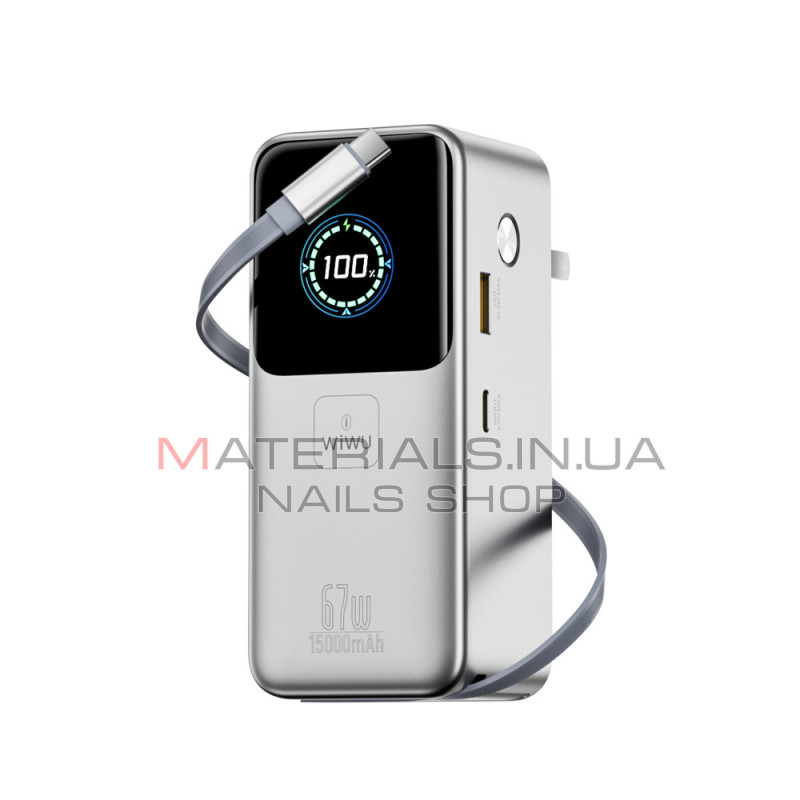 Power Bank WiWU PM501, 15000 мА·год, 67 Вт