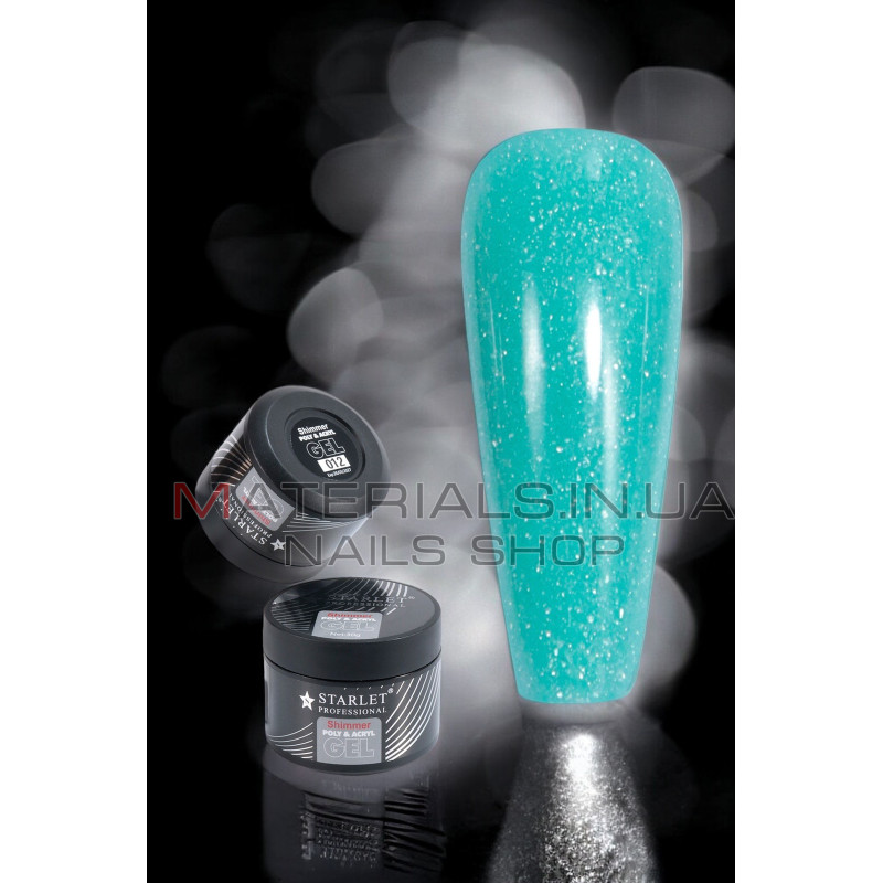 Гель для наращивания ногтей Starlet Professional Shimmer Poly & Acryl 30 мл. № 12