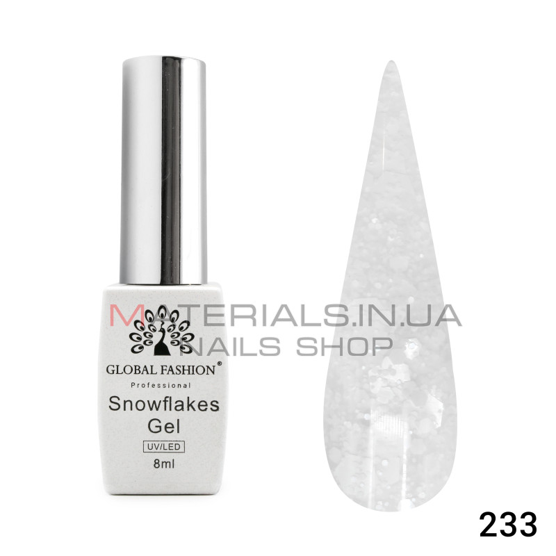 Гель лак Snowflakes 8 мл, 233
