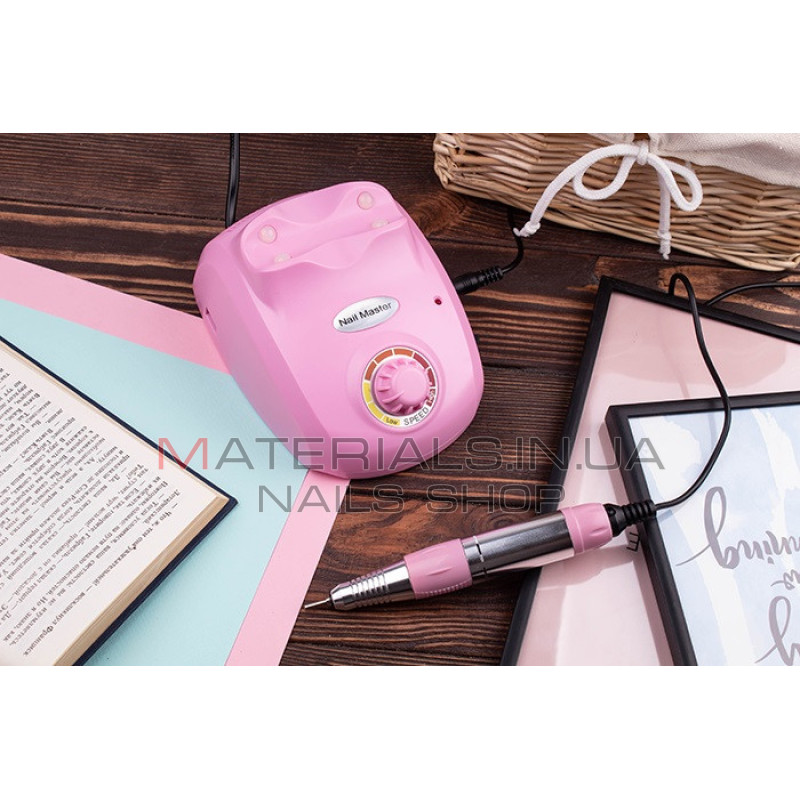Фрезер для манікюру Nail Drill ZS-603 PRO (DM-208) Pink, 45 Ватт, 35000 об/хв