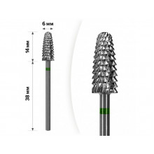 Твердосплавна фреза для зняття гель-лаку mART M-122 Кукурудза Green 6*14
