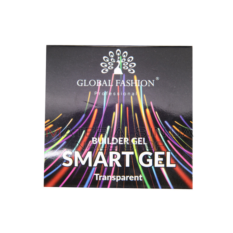 Прозорий гель для моделювання нігтів, двофазний, Smart Gel 15 г