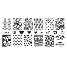 Диск для стемпінгу Designer металевий (12x6 см) №110