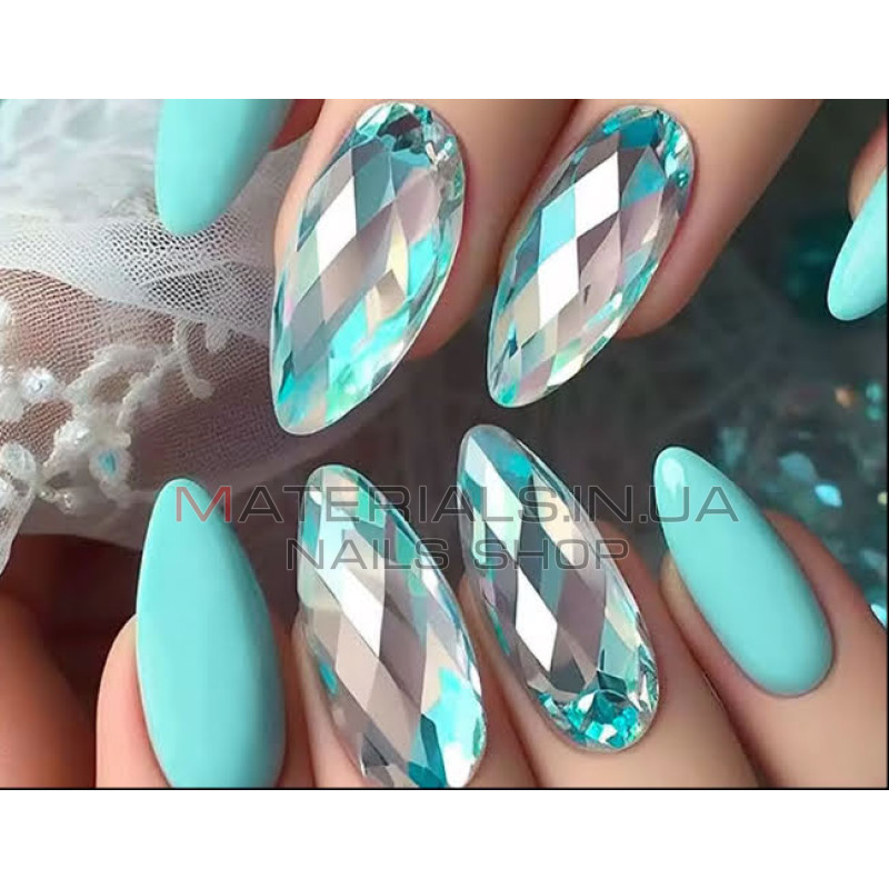Diamond Fast Gel Tips (DF5 Almond small) - гелеві типси Дизайнер 120  шт/уп