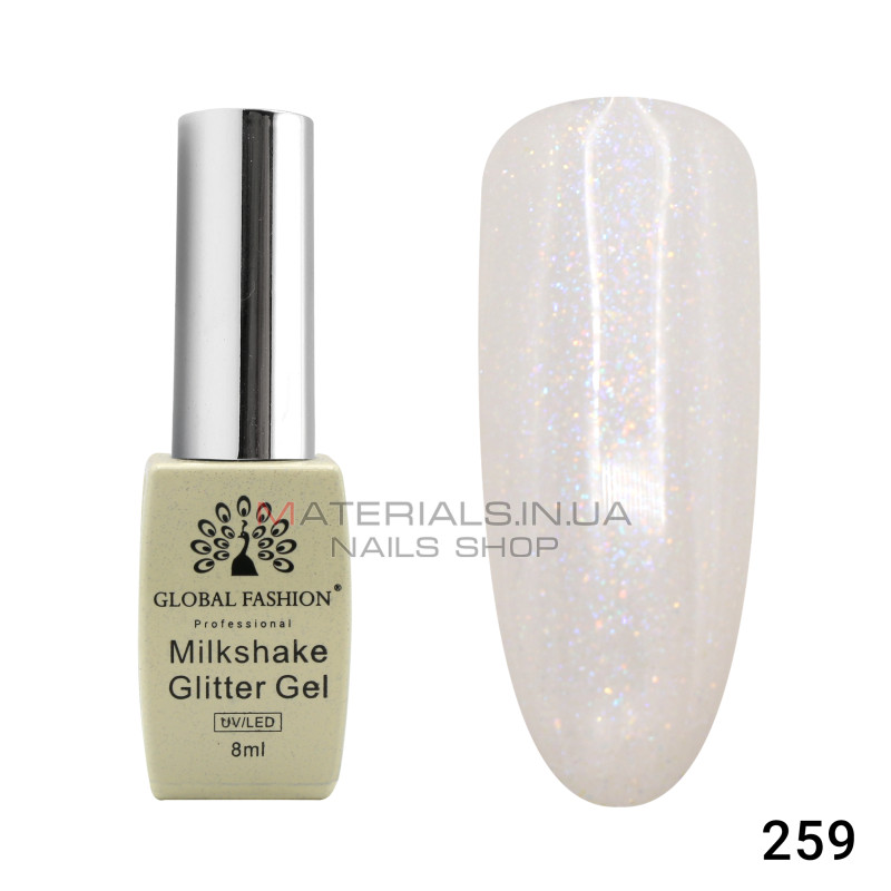 Гель лак Milkshake Glitter 8 мл, 259