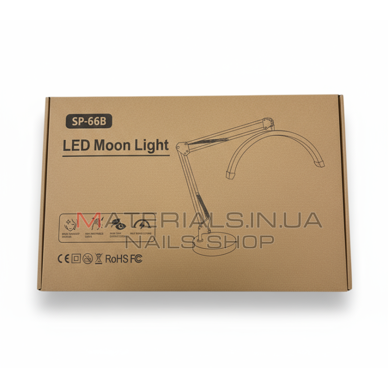 Безтіньова LED-лампа Smart MOON Light HD-M3X (SP-66B), 20 Вт, Чорна