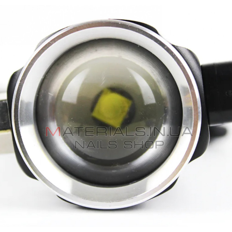 Акумуляторний ручний ліхтар SY-2008, USB, ZOOM, склобій, магніт