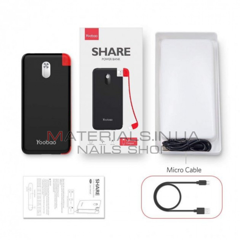 Power Bank Yoobao S10K, 10000 мА·год — Black