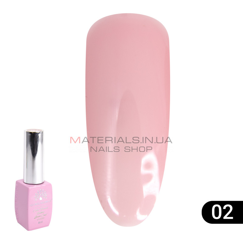 Кольорова френч база для гель лаку Global Fashion, Color French Base Coat 8 мл, 02 Кольорова френч база для гель лаку Global Fashion, Color French Base Coat 8 мл, 02