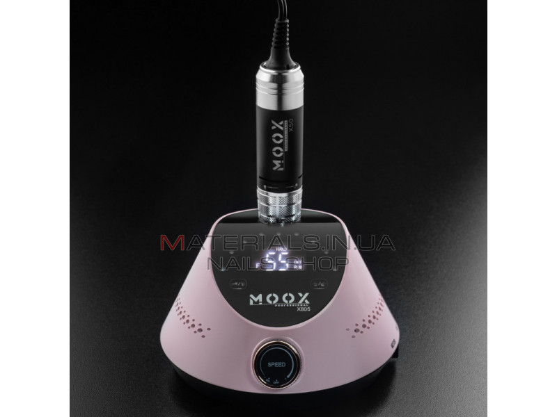 Фрезер Мокс X805 (Рожевий) на 55 000 об/хв. та 80W. для манікюру та педикюру