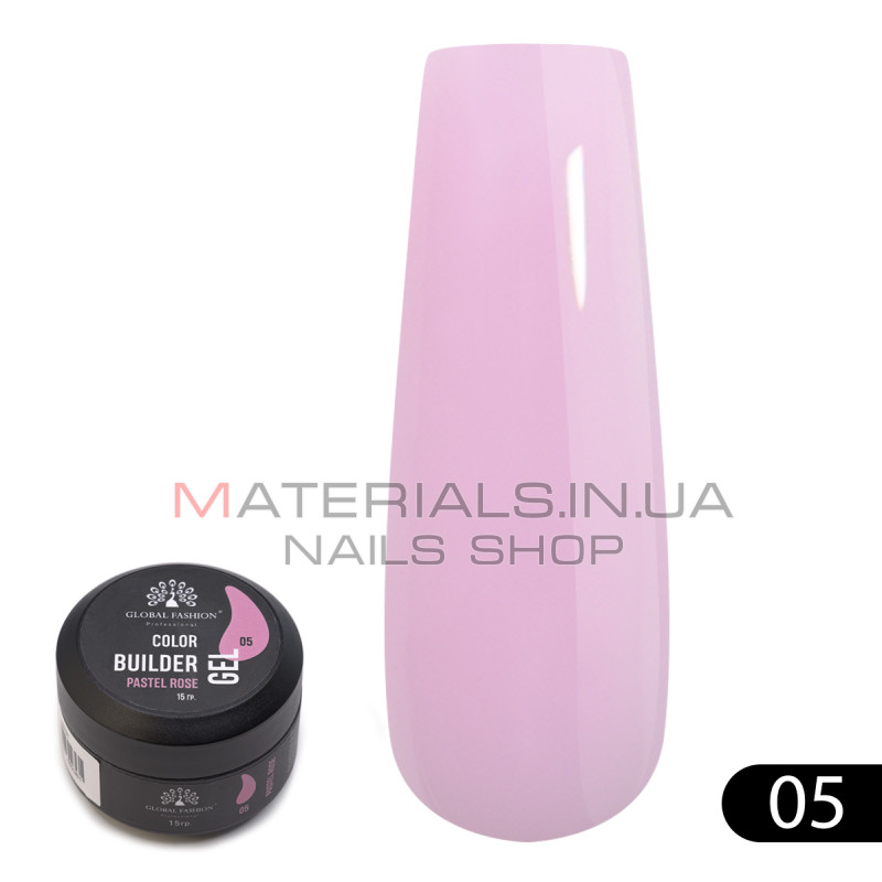 Гель для моделювання нігтів 15 гр, Color Builder Gel 05- Pastel rose