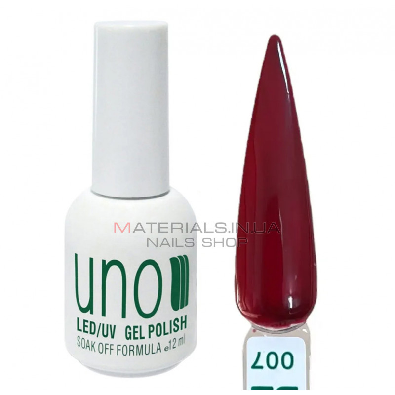 Гель-лак для ногтей UNO 12 мл, №007 Гель-лак для ногтей UNO 12 мл, №007